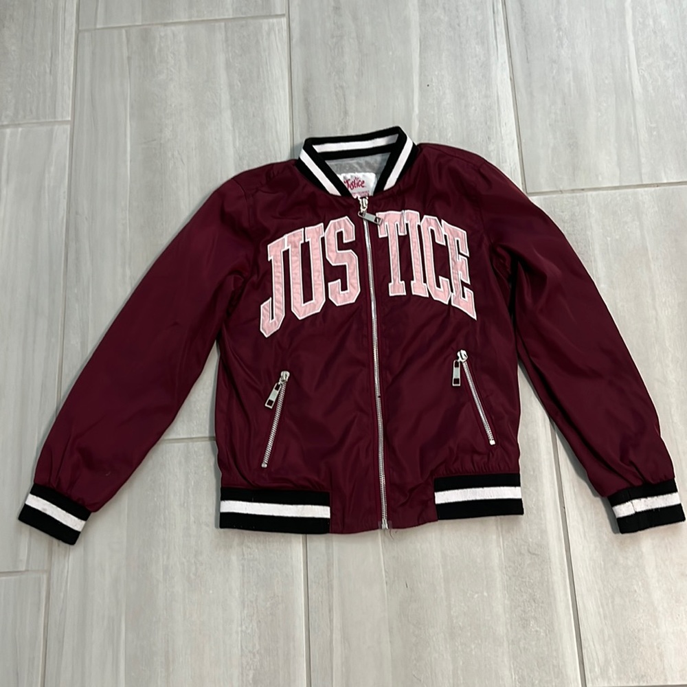 Justice zip up jacket